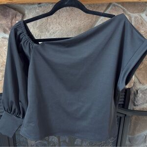 Black Off-Shoulder Top